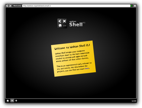 Webian Shell screenshot